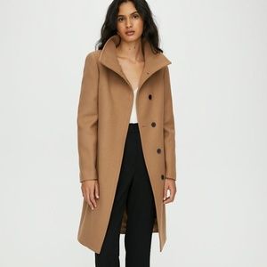 NWOT Babaton | Camel Boyfriend Fit Wool Coat